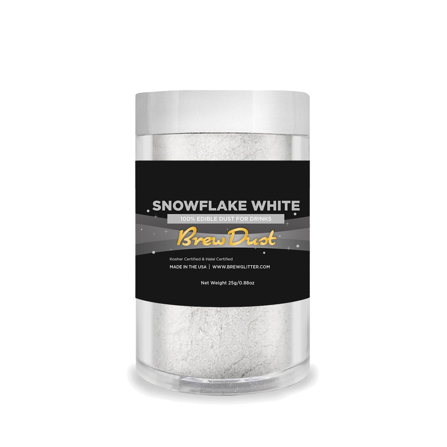 Snowflake White Edible Brew Dust-Brew Glitter®