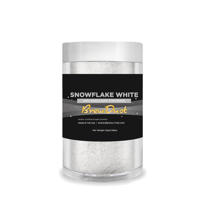 Snowflake White Edible Brew Dust-Brew Glitter®