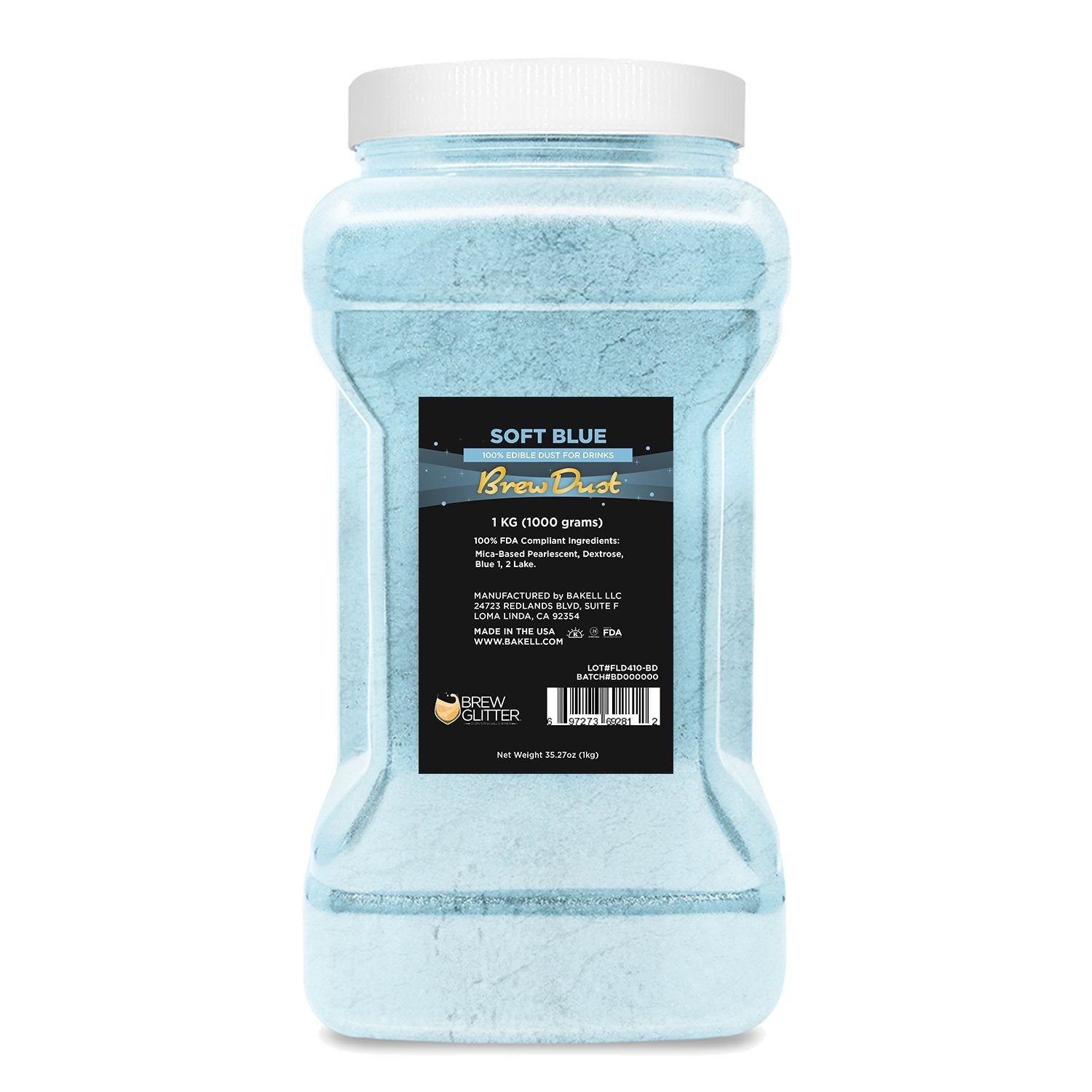 Soft Blue Edible Brew Dust-Brew Glitter®