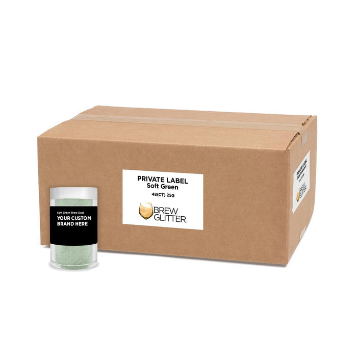 Soft Green Brew Dust by the Case | Private Label-Brew Glitter®