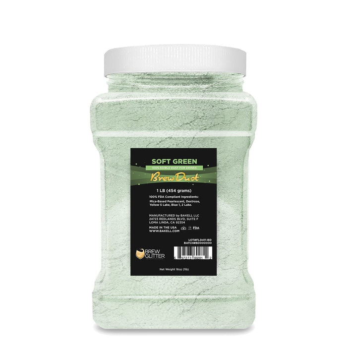 Soft Green Edible Brew Dust-Brew Glitter®
