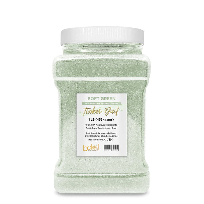 Soft Green Tinker Dust Edible Glitter | Food Grade Glitter-Brew Glitter®
