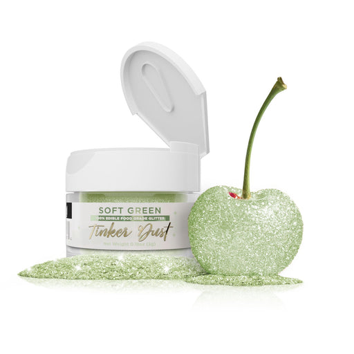 Soft Green Tinker Dust Edible Glitter | Food Grade Glitter-Brew Glitter®