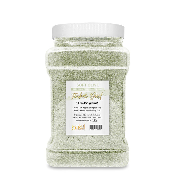Soft Olive Green Tinker Dust Food Grade Edible Glitter | Bulk Sizes-Brew Glitter®