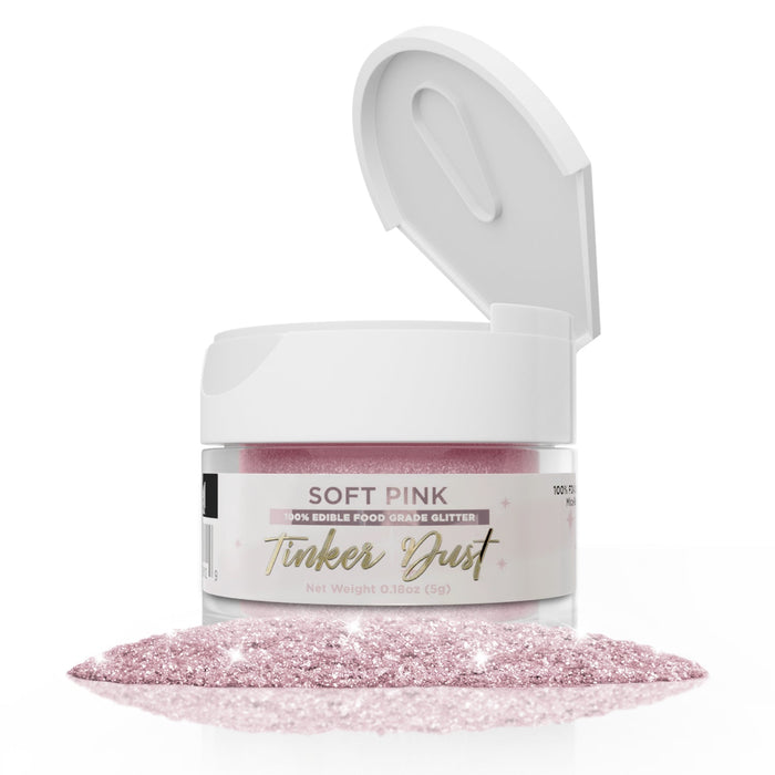 Soft Pink Edible Glitter Tinker Dust | 5 Gram Jar-Brew Glitter®
