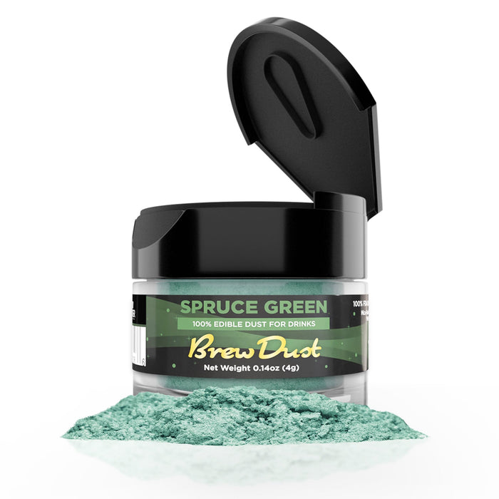 Spruce Green Brew Dust by the Case | Private Label-Brew Glitter®