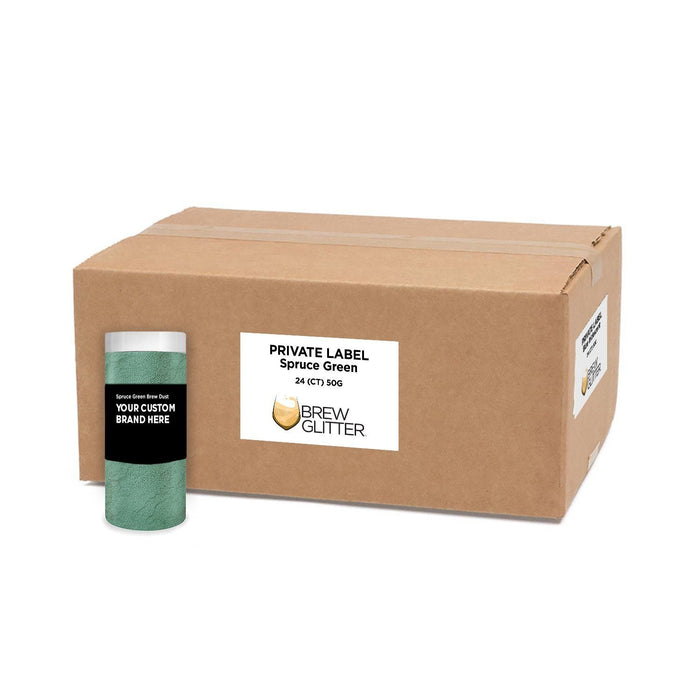 Spruce Green Brew Dust by the Case | Private Label-Brew Glitter®