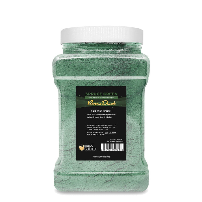 Spruce Green Edible Pearlized Brew Dust-Brew Glitter®