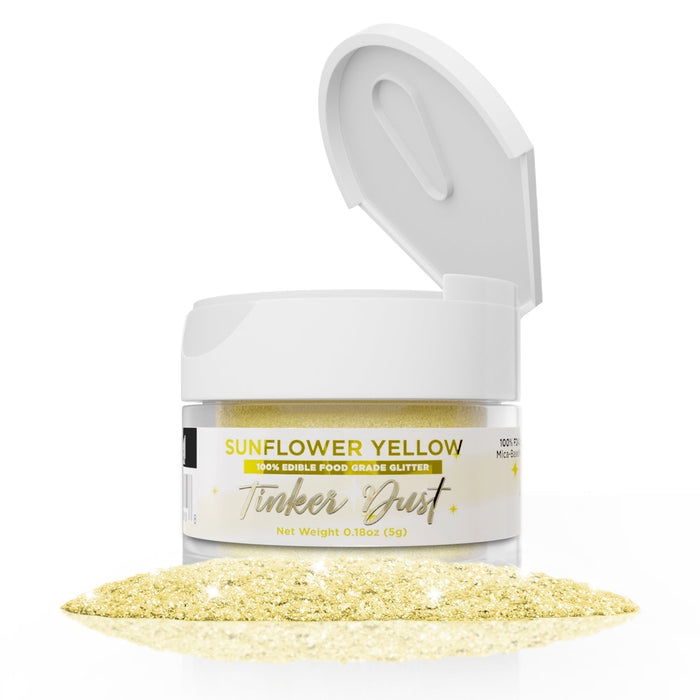 Sunflower Yellow Tinker Dust Edible Glitter | Food Grade Glitter-Brew Glitter®