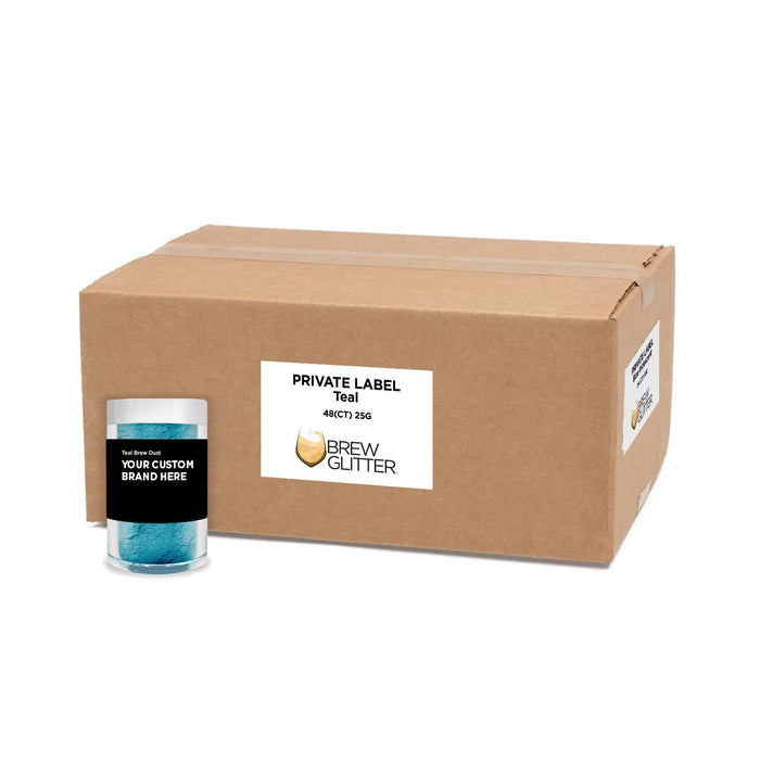 Teal Brew Dust by the Case | Private Label-Brew Glitter®