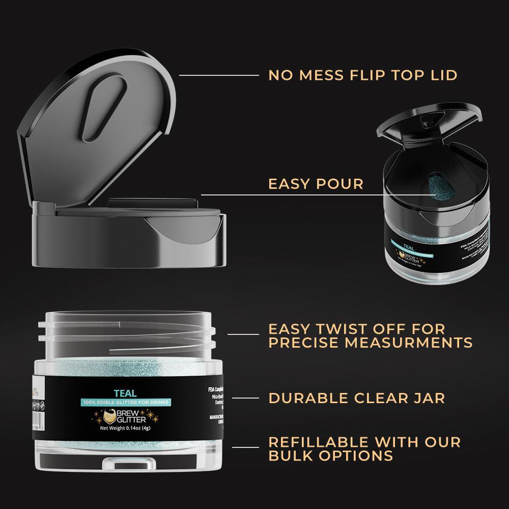 Teal Brew Glitter | Bulk Sizes-Brew Glitter®