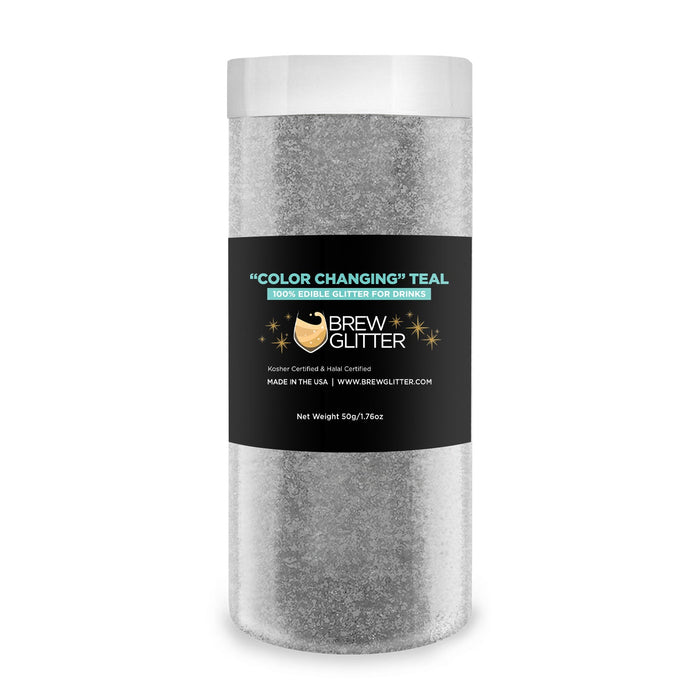 Teal Edible Color Changing Brew Glitter | Food Grade Beverage Glitter-Brew Glitter®