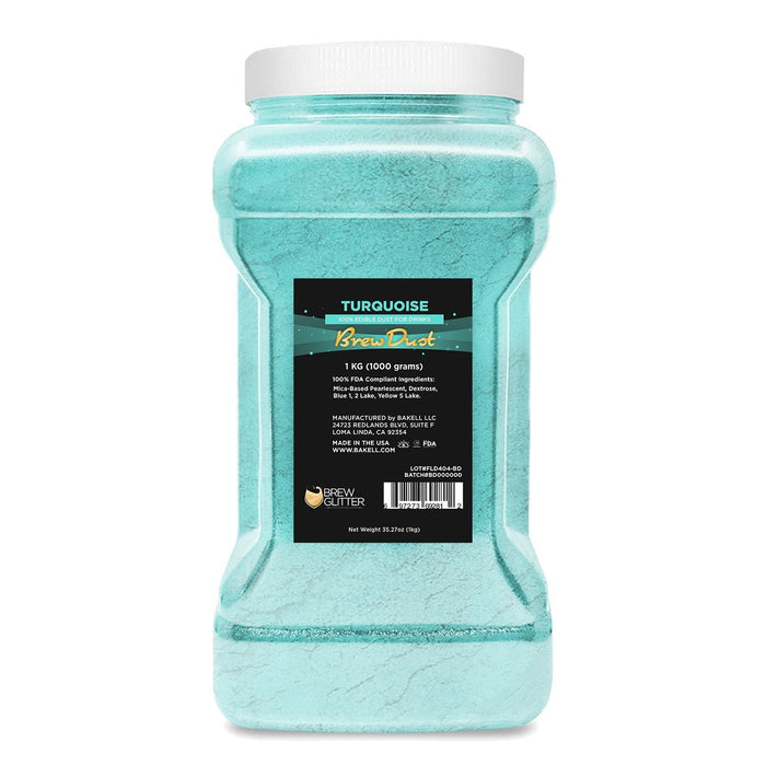 Turquoise Edible Brew Dust | Bulk Sizes-Brew Glitter®