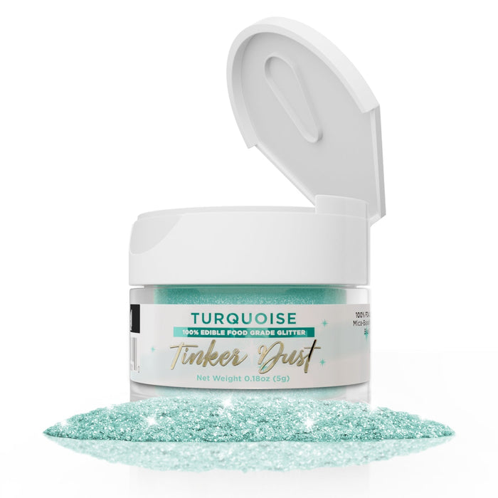 Turquoise Edible Glitter Tinker Dust | 5 Gram Jar-Brew Glitter®