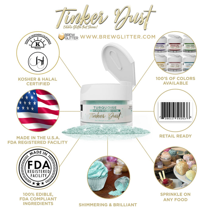 Turquoise Tinker Dust by the Case-Brew Glitter®