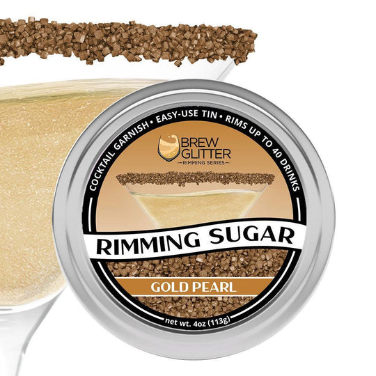 TW - Gold Pearl Cocktail Rimming Sugar-Brew Glitter®