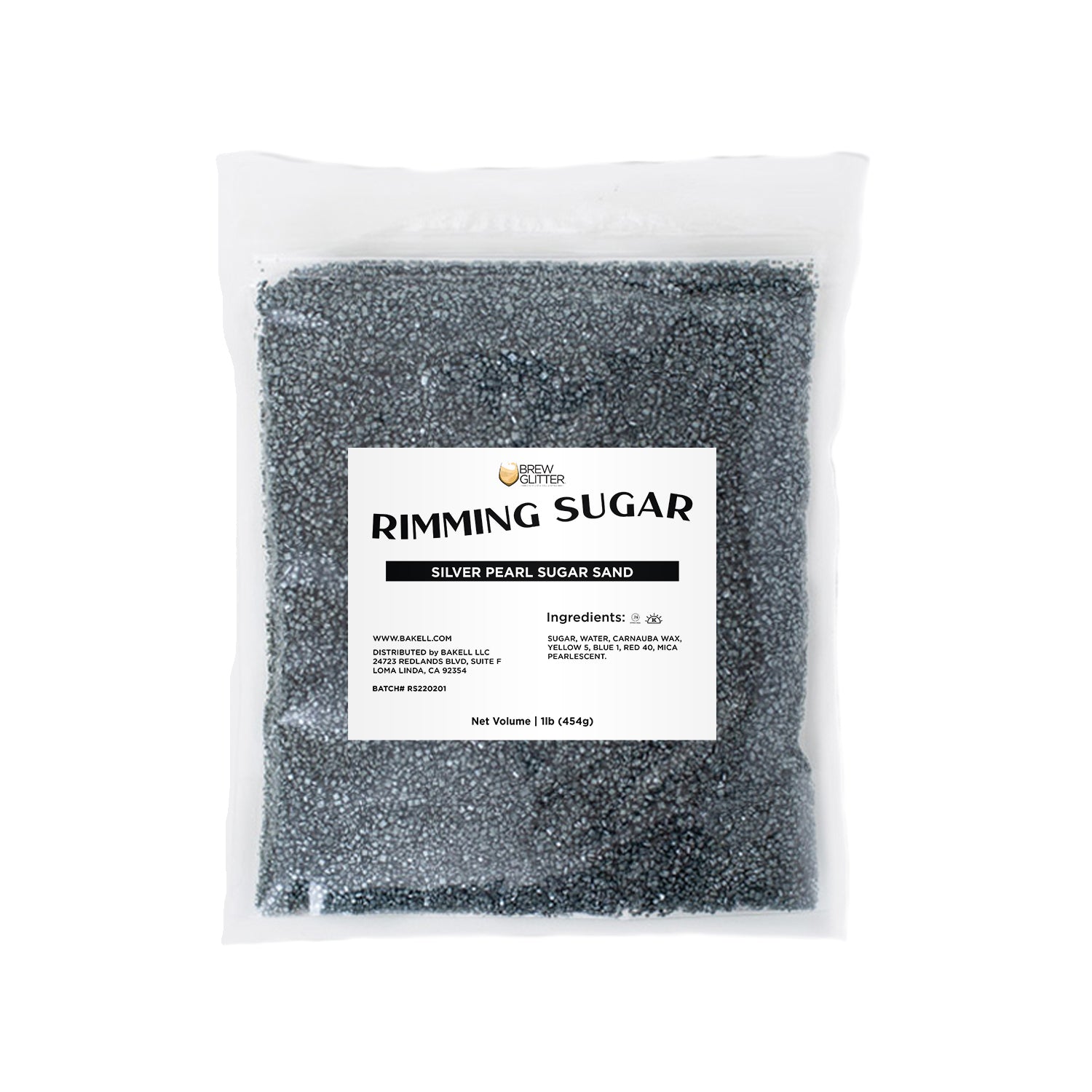 TW - Silver Pearl Cocktail Rimming Sugar-Brew Glitter®