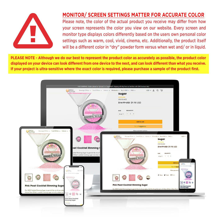 TW - Silver Pearl Cocktail Rimming Sugar-Brew Glitter®