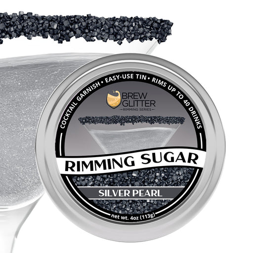 TW - Silver Pearl Cocktail Rimming Sugar-Brew Glitter®