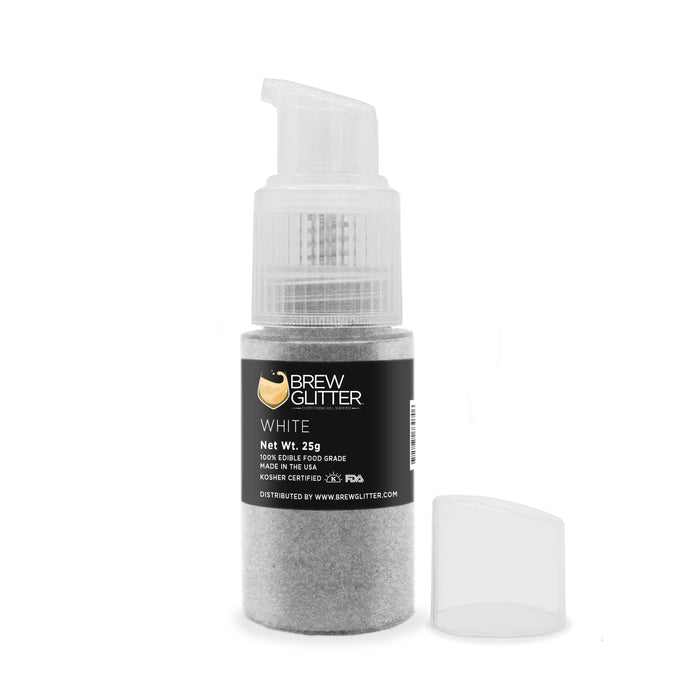 White Edible Glitter Spray Pump for Drinks-Brew Glitter®