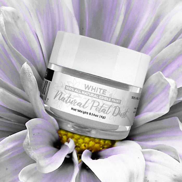 White Food Coloring | Natural Petal Dust-Brew Glitter®