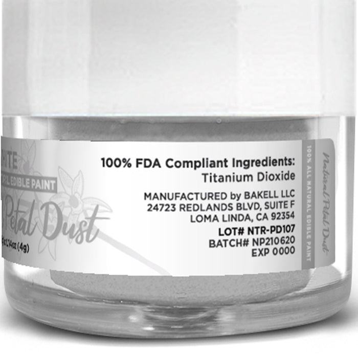 White Food Coloring | Natural Petal Dust-Brew Glitter®