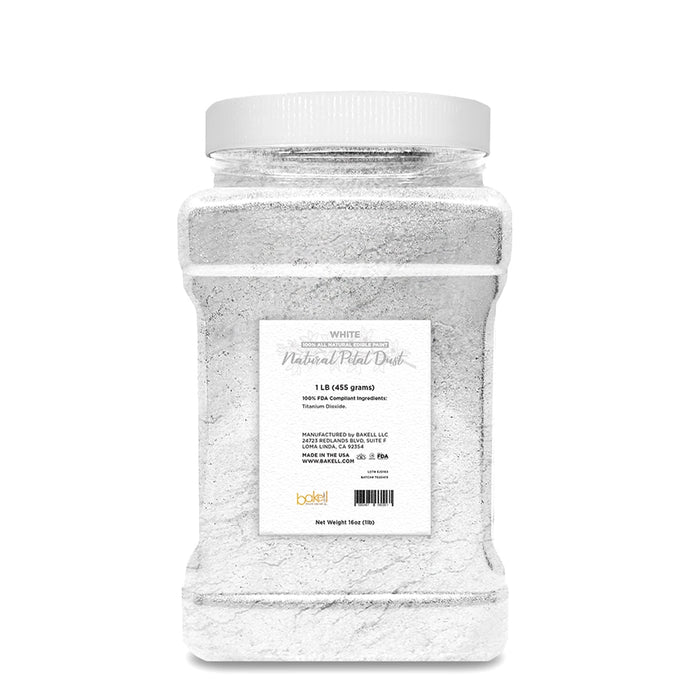 White Food Coloring | Natural Petal Dust Bulk Size-Brew Glitter®