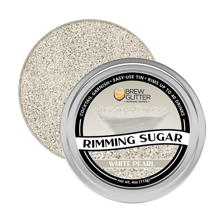 White Pearl Cocktail Rimming Sugar-Brew Glitter®