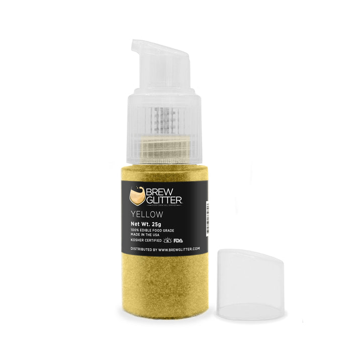 Yellow Edible Glitter Spray Pump for Drinks-Brew Glitter®