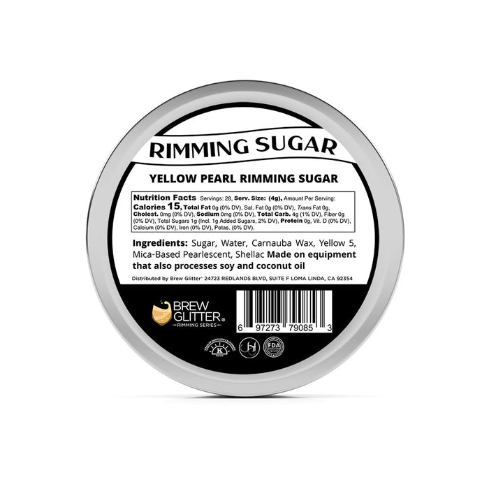 Yellow Pearl Cocktail Rimming Sugar-Brew Glitter®