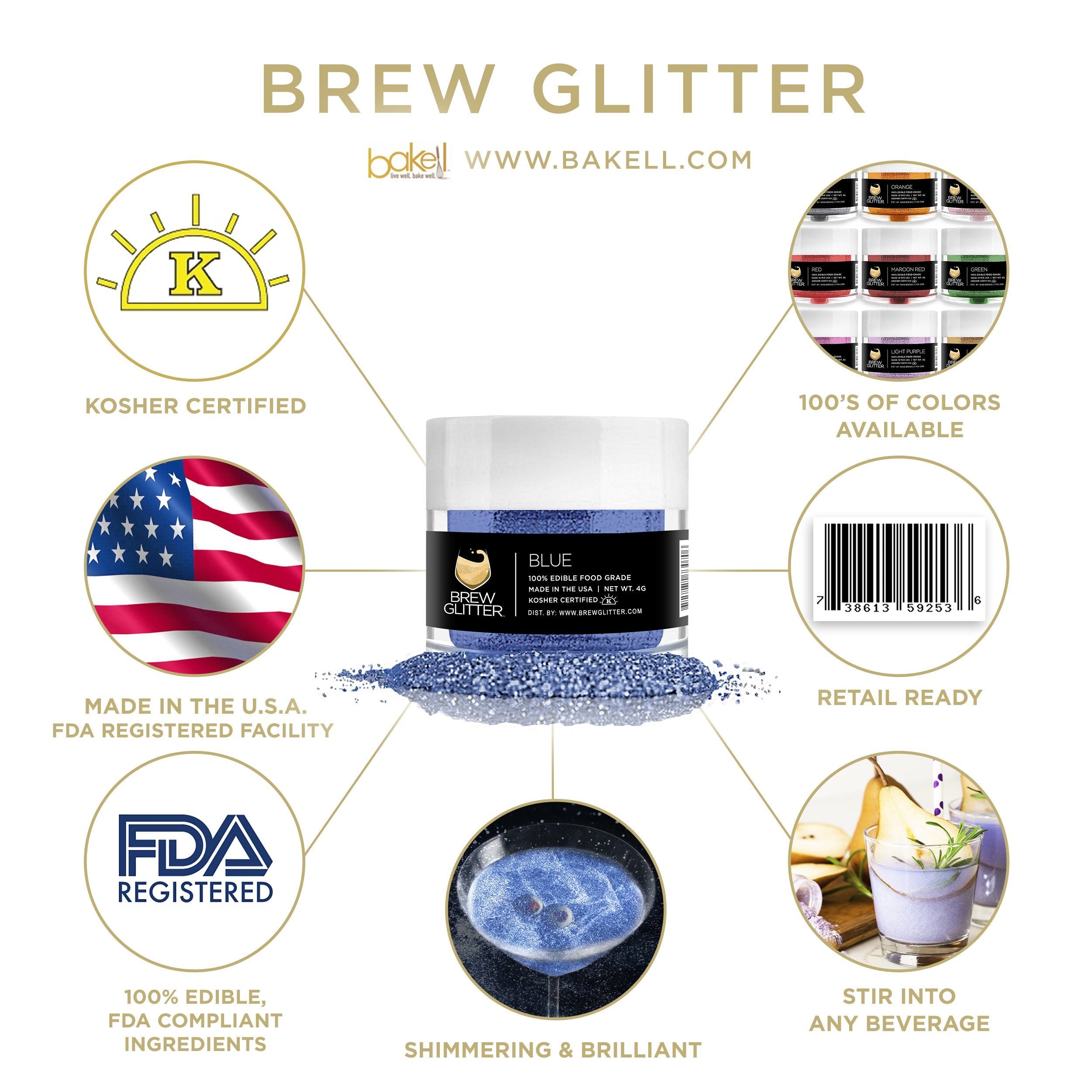 4th of July Brew Glitter Combo Pack Collection A (8 PC SET)-Brew Glitter®