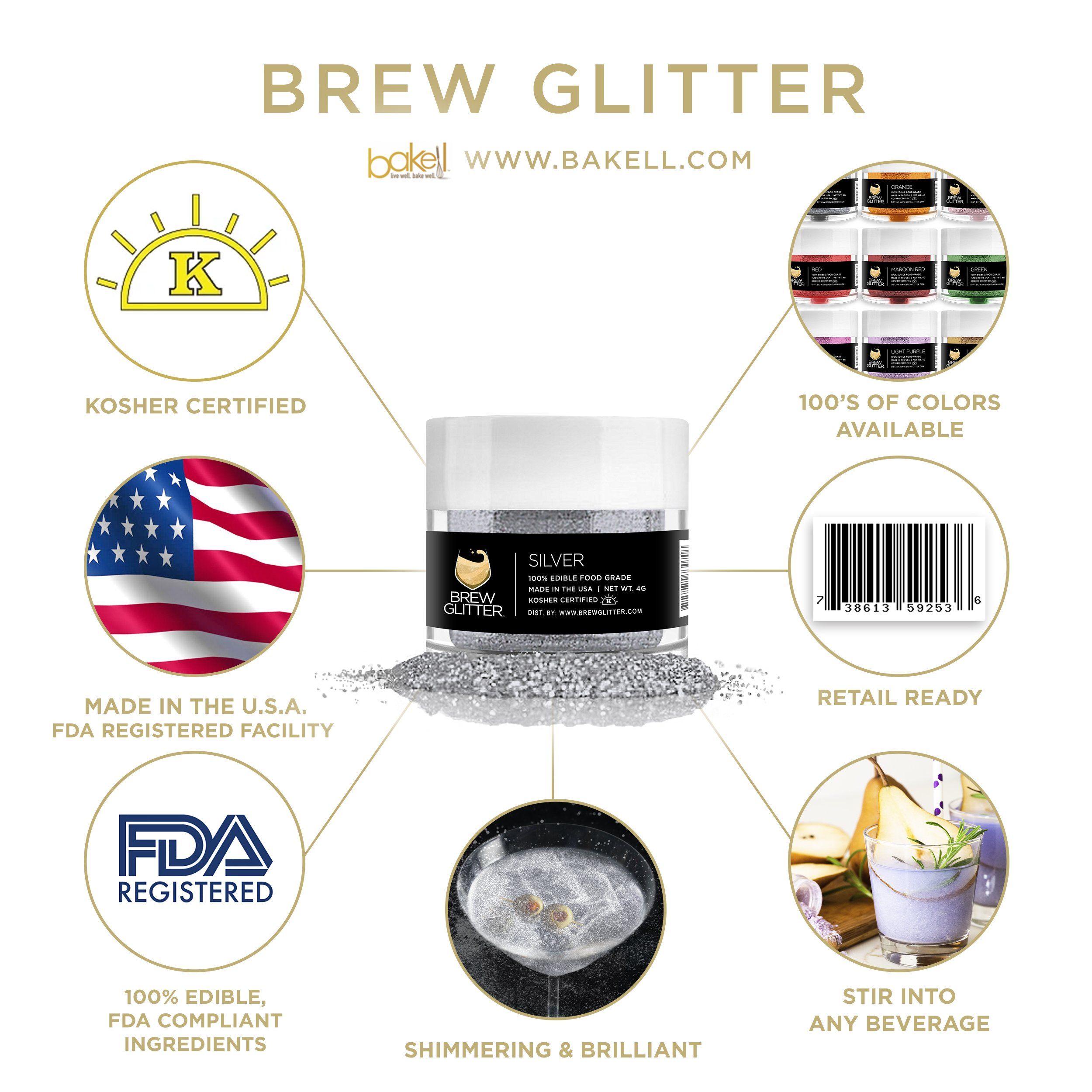 4th of July Brew Glitter Combo Pack Collection A (8 PC SET)-Brew Glitter®