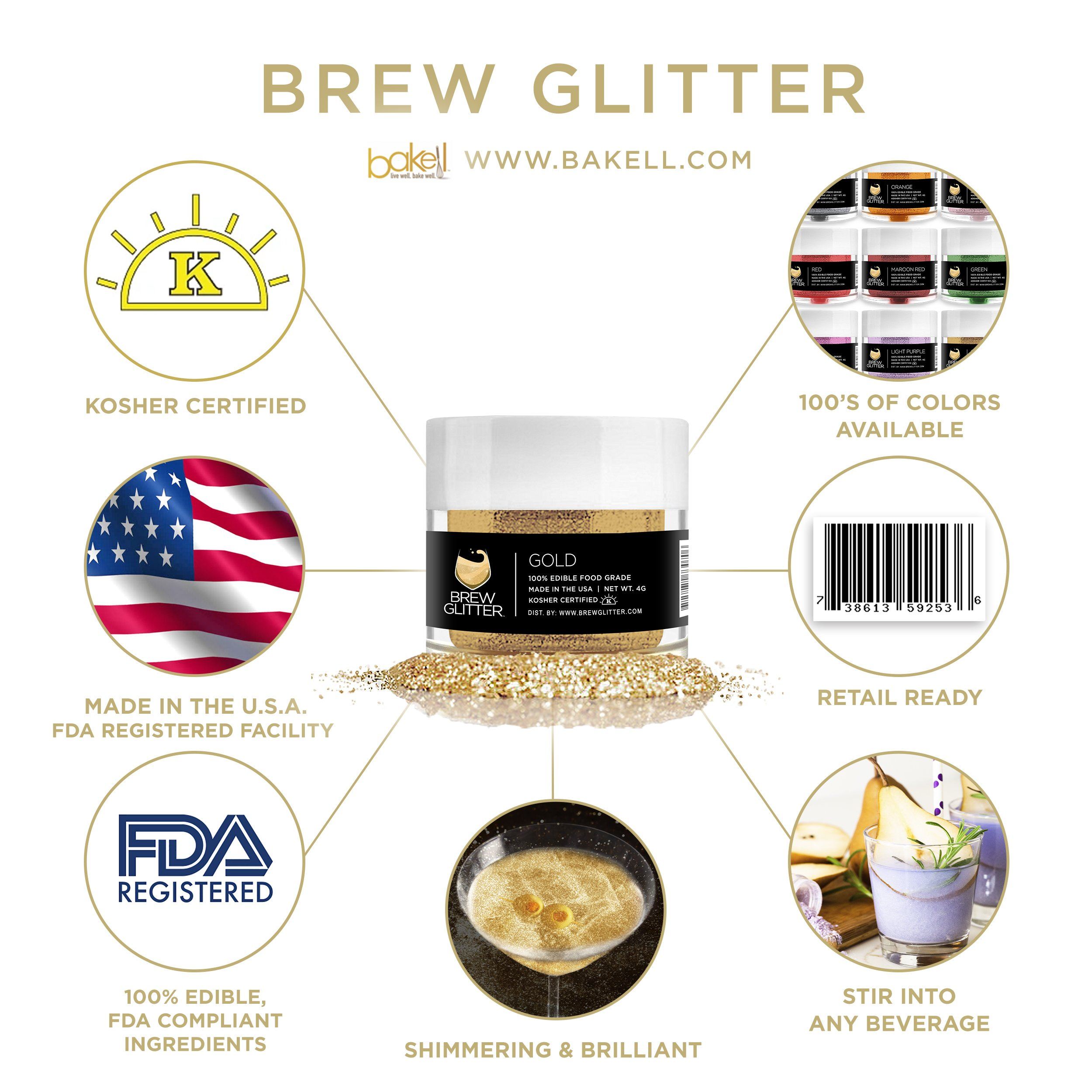 4th of July Brew Glitter Combo Pack Collection B (8 PC SET)-Brew Glitter®