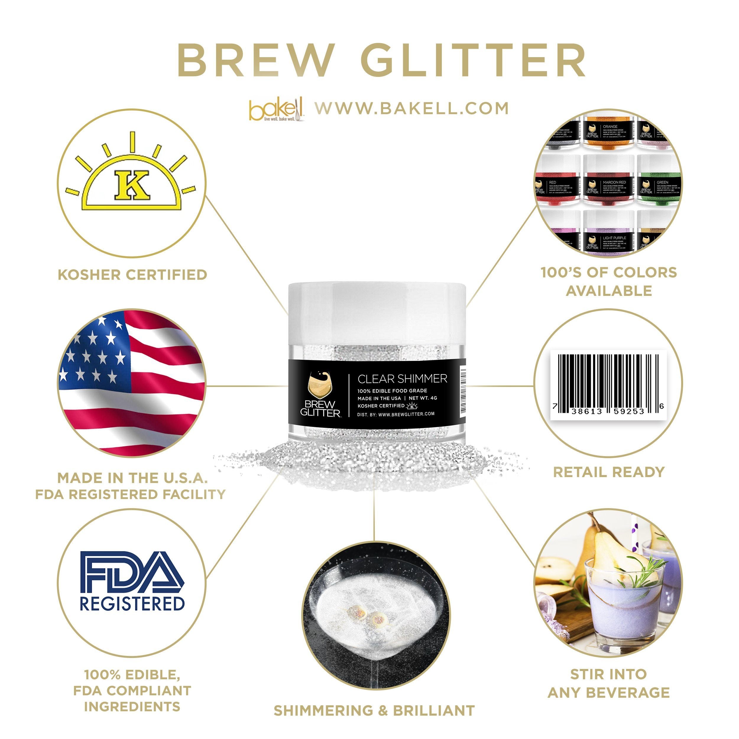 4th of July Brew Glitter Combo Pack Collection B (8 PC SET)-Brew Glitter®