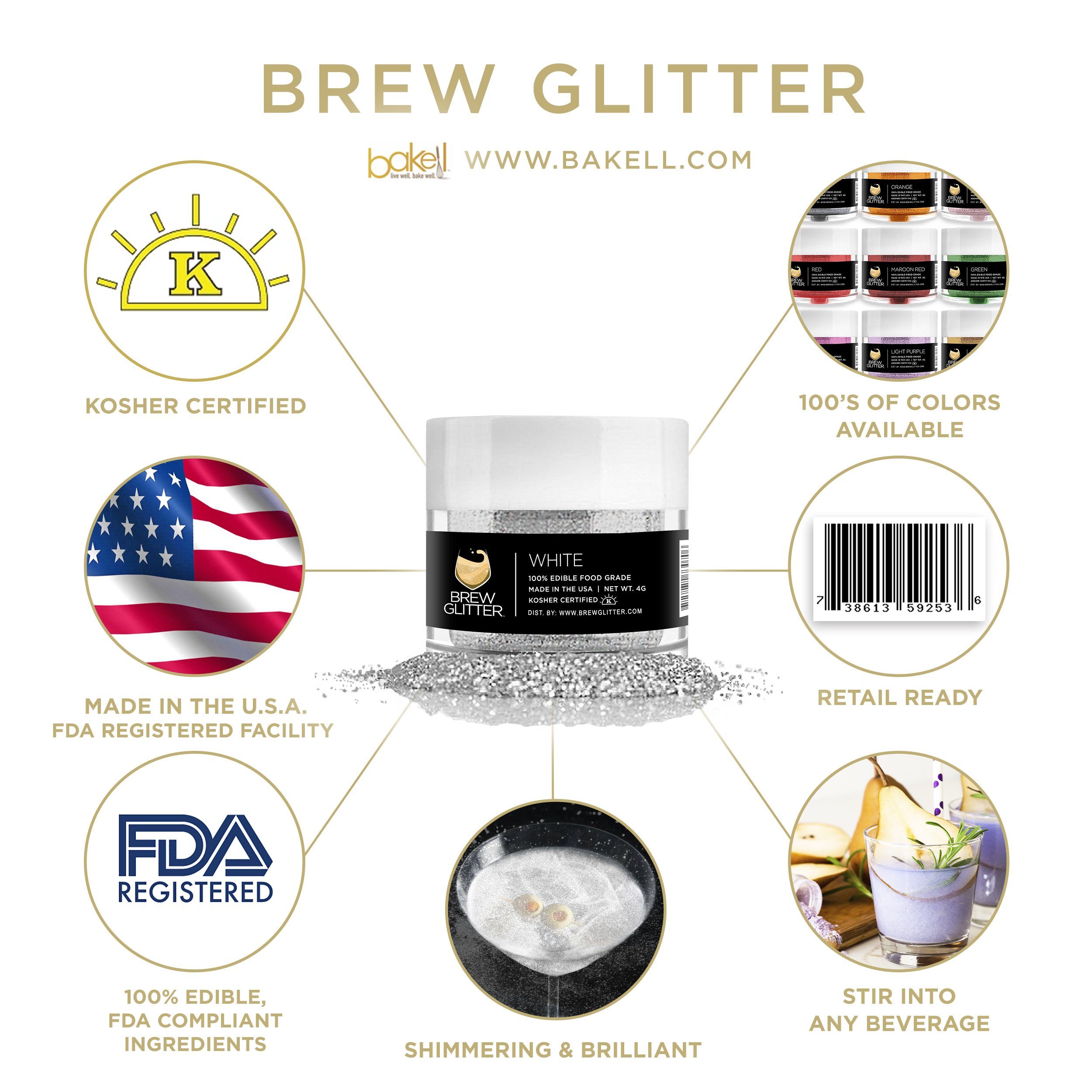 4th of July Brew Glitter Combo Pack Collection B (8 PC SET)-Brew Glitter®