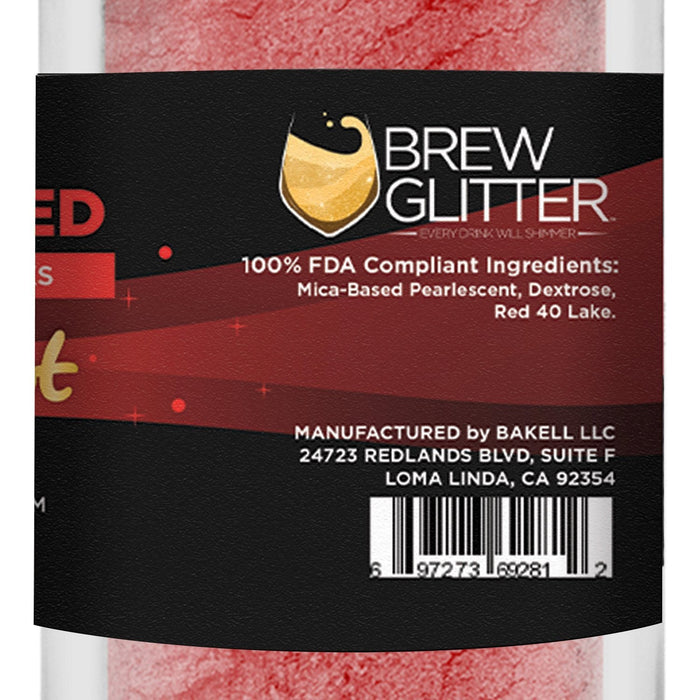 American Red Edible Brew Dust | Bulk Sizes-Brew Glitter®
