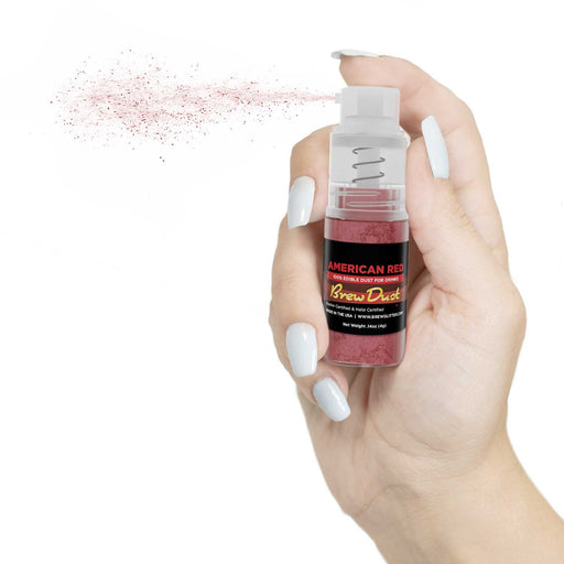 American Red Edible Brew Dust | Mini Spray Pump-Brew Glitter®