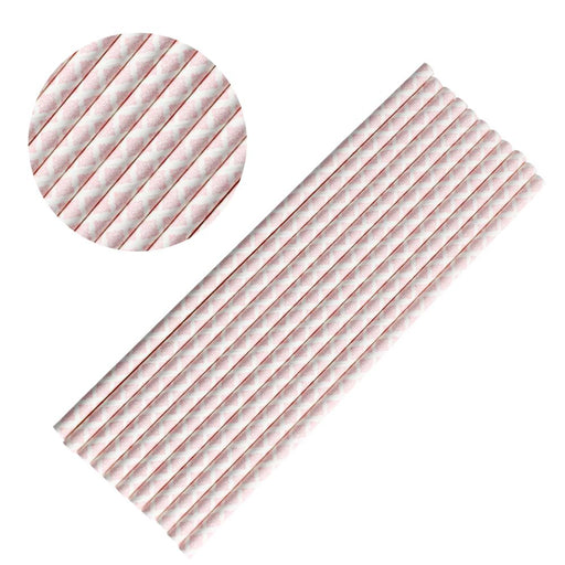 Baby Pink Damask Stirring Straws-Brew Glitter®