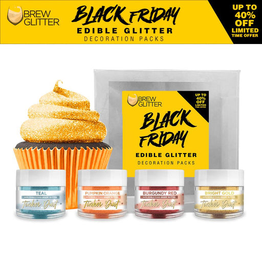 Black Friday Tinker Dust Edible Glitter Combo Pack A (4 PC Set)-Brew Glitter®