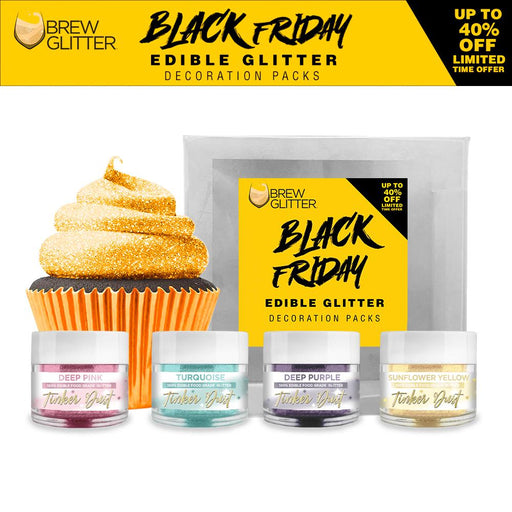 Black Friday Tinker Dust Edible Glitter Combo Pack B (4 PC Set)-Brew Glitter®