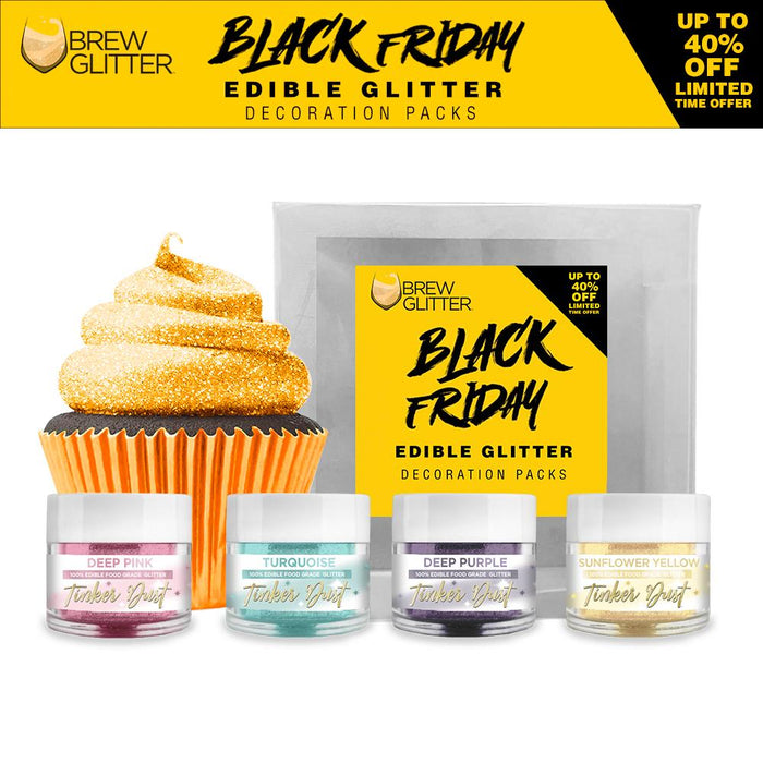 Black Friday Tinker Dust Edible Glitter Combo Pack B (4 PC Set)-Brew Glitter®