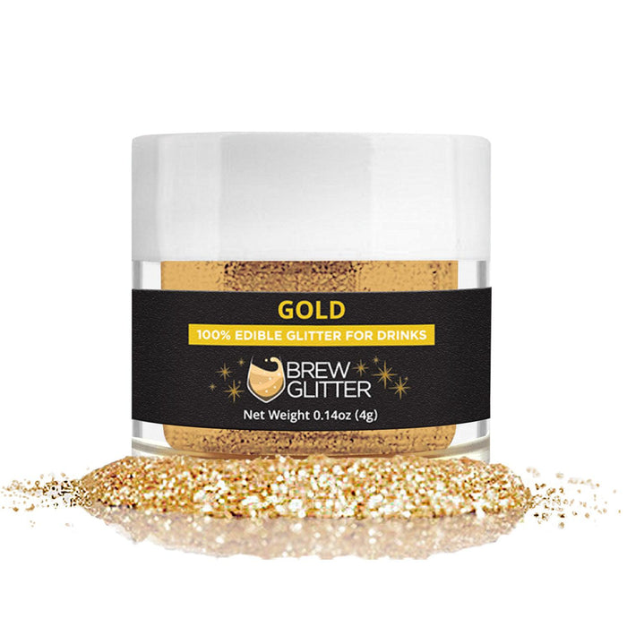 Black & Gold Brew Glitter Football Team Colors (2 PC Set)-Brew Glitter®