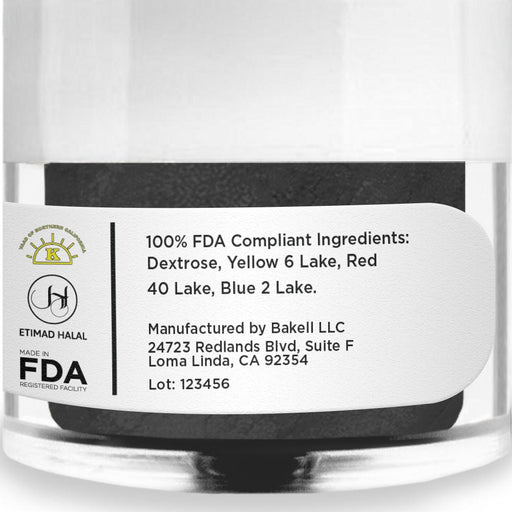 Black Petal Dust Food Coloring Powder-Brew Glitter®