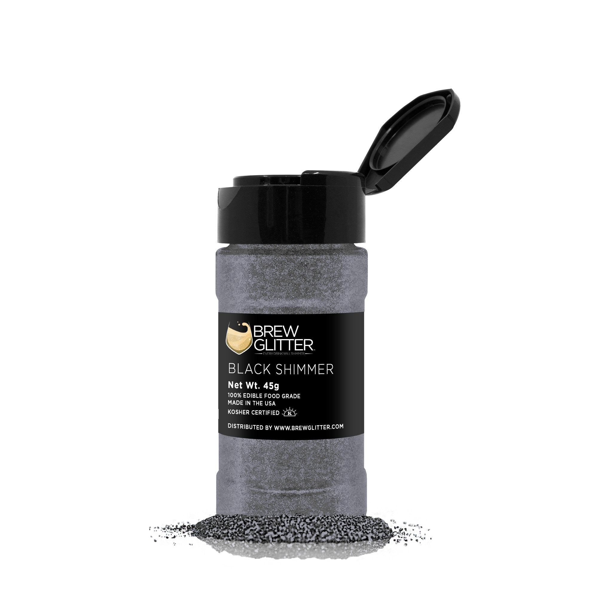 Black Shimmer Brew Glitter | 45g Shaker-Brew Glitter®