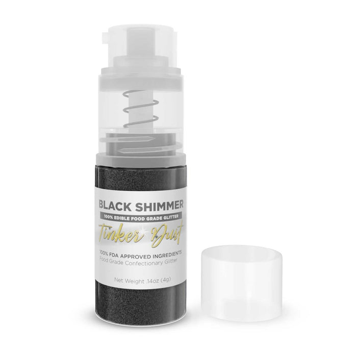 Black Shimmer Edible Glitter Spray 4g Pump | Tinker Dust®-Brew Glitter®