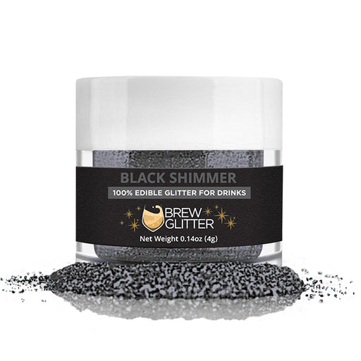 Black & Silver Brew Glitter Football Team Colors (2 PC Set)-Brew Glitter®