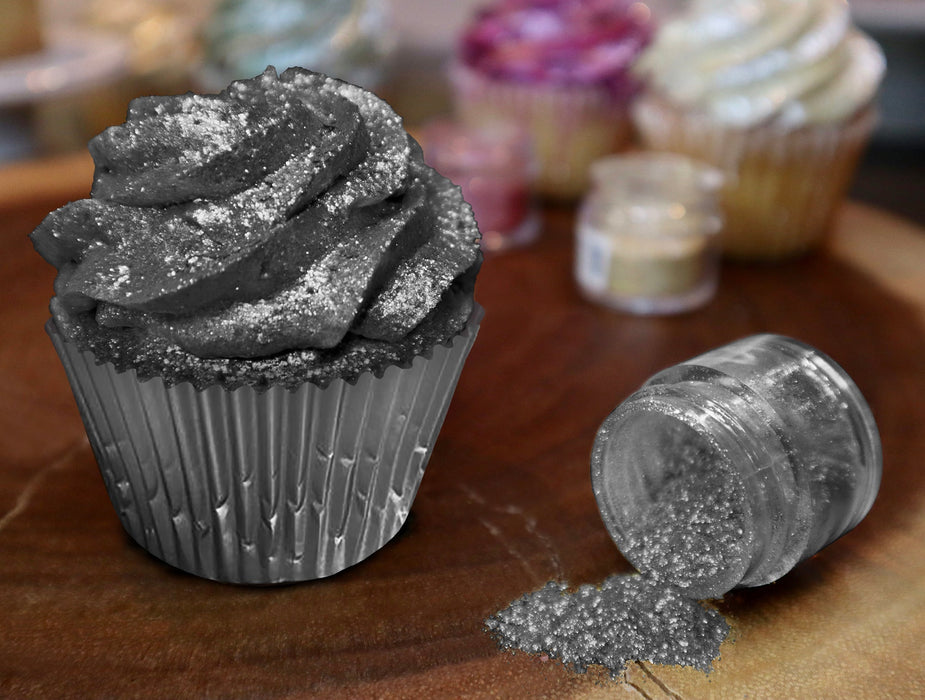 Black & Silver Glitter Football Team Colors (2 PC Set)-Brew Glitter®