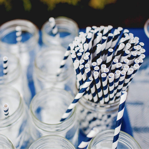 Black & White Candy Cane Stirring Straws-Brew Glitter®