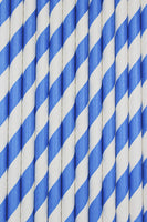 Blue and White Candy Cane Stripe Stirring Straws-Brew Glitter®