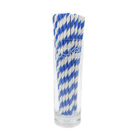 Blue and White Candy Cane Stripe Stirring Straws-Brew Glitter®